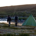 Sen hemkomst till lägerplatsen i Finnmark